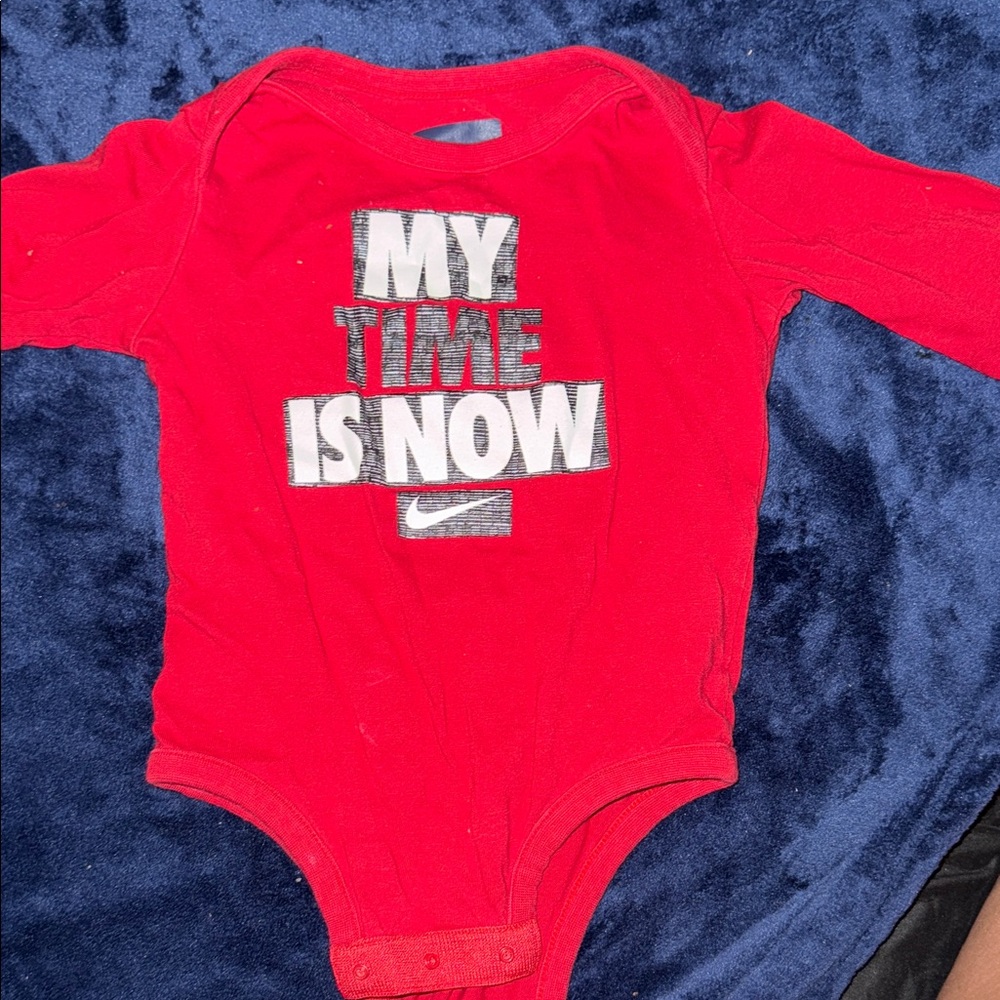 Nike Bold Red Kids Bodysuit